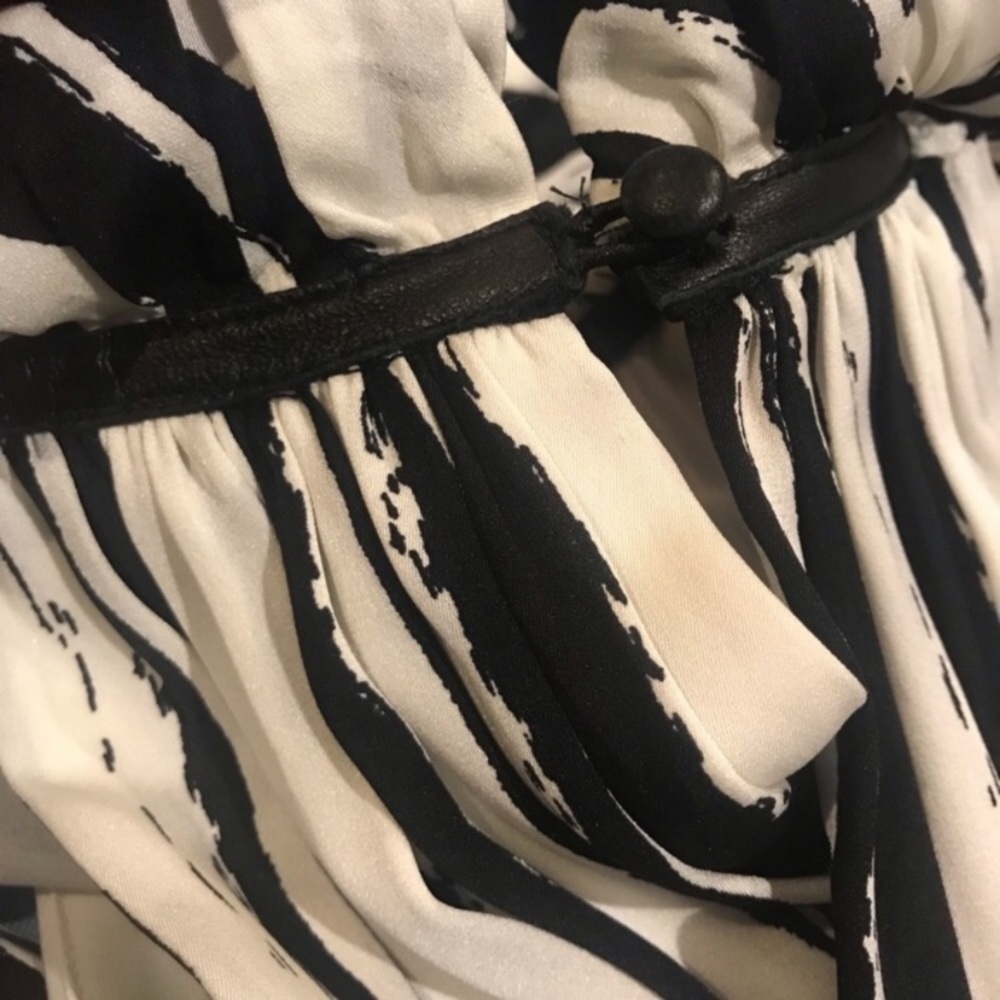 RACHEL ZOE Muse Striped Ruffle Halter Dress - Picture 8 of 9